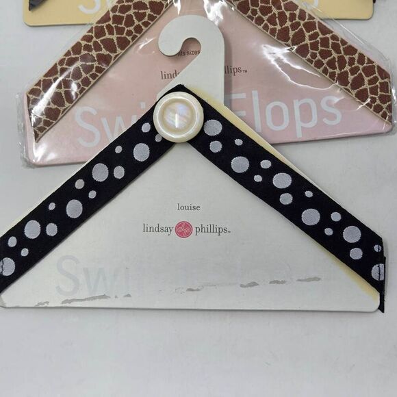 LINDSAY PHILLIPS SWITCH FLOPS LOT OF 6 WOMENS SANDAL STRAPS SIZE 9 10 11 - Picture 2 of 7
